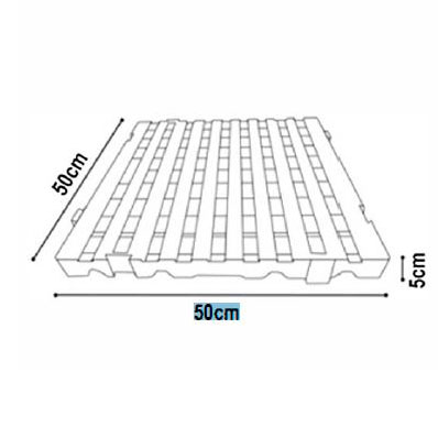 estrado plastico medidas 50x50